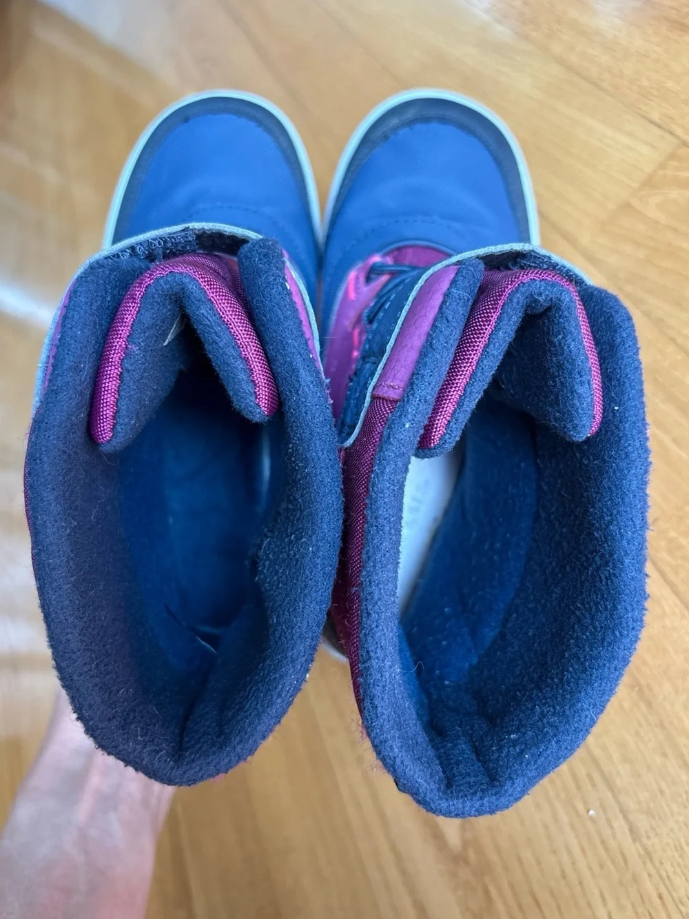 Merrell Snow Storm Waterproof Boots Berry Navy Purple Blue Youth Kids Girls Sz 2
